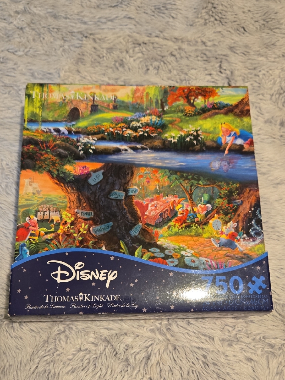 Ceaco - Disney Thomas Kinkade - Alice In Wonderland 750 Piece Puzzle, New